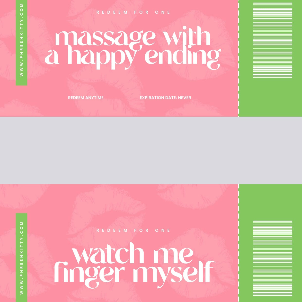 Naughty Coupons - Phresh Kitty